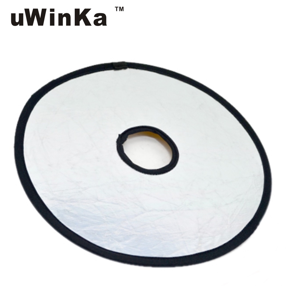 uWinka穿孔型金銀反光板(口徑30CM;可手持亦可裝在鏡頭上)RE-R30G