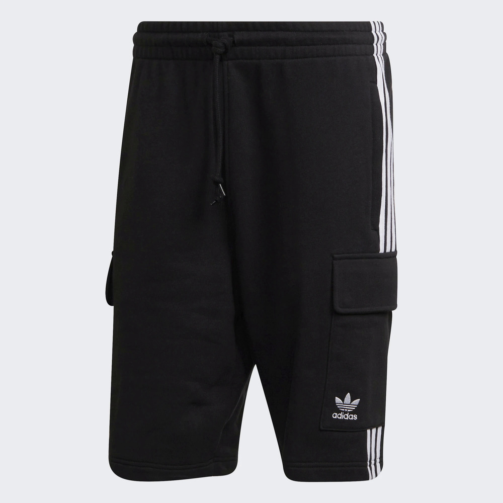 Adidas 3s Cargo Short [HB9542] 男 短褲 運動 休閒 工裝口袋 彈性 舒適 愛迪達 黑