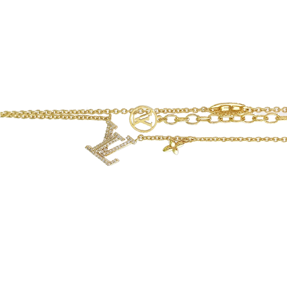 Louis Vuitton MONOGRAM Lv iconic necklace (M00596 )