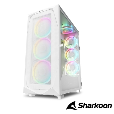 Sharkoon 旋剛 顛覆至尊 White E-ATX電腦機殼(白色)