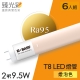 德國巴斯夫 臻光彩LED燈管T8 2呎 9.5W 小橘護眼 燈泡色6入組 product thumbnail 1