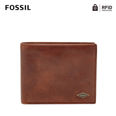 FOSSIL Ryan 經典款男夾-咖啡色 ML3736201