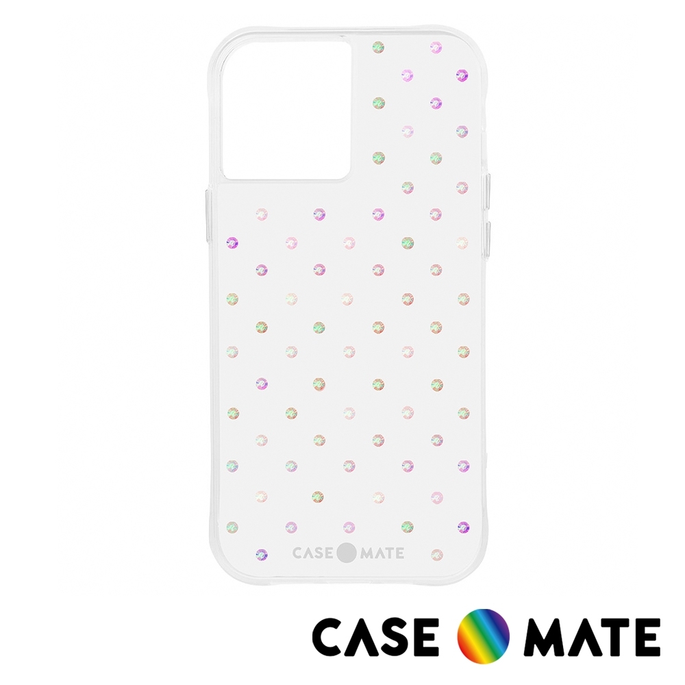 美國 Case-Mate iPhone 12 Pro Max Iridescent Gems 彩虹色水鑽防摔抗菌手機保護殼