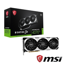 MSI微星GeForce RTX 4070 Ti VENTUS 3X 12G OC顯示卡