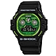 G-SHOCK CASIO 卡西歐 街頭潮流 電子液晶 防水 橡膠手錶-透綠x黑/47mm product thumbnail 1