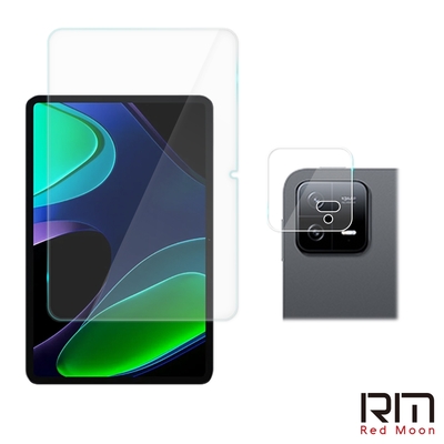 RedMoon Xiaomi 小米平板6 / Pad 6 Pro 11吋 平板保護貼2件組 9H螢幕玻璃保貼+厚版鏡頭貼(小米Pad 6)