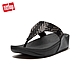 【FitFlop】LULU SILKY WEAVE TOE-POST SANDALS 經典舒適夾腳涼鞋-女(黑色) product thumbnail 1