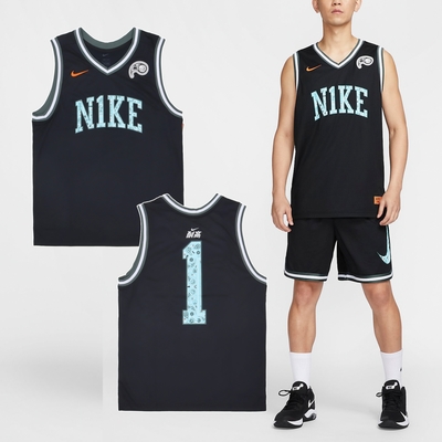 Nike 球衣 DNA CHBL Jersey 男款 黑 藍 速乾 網眼 運動 籃球 背心 HF6136-010