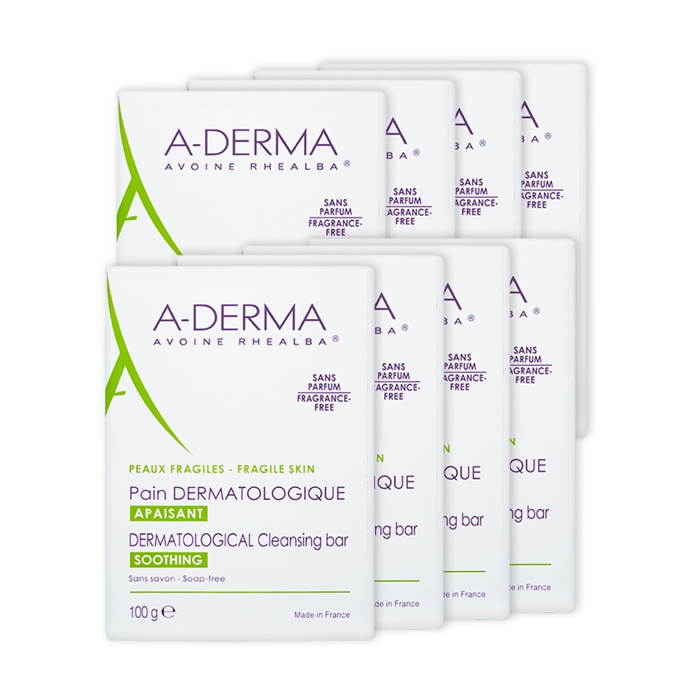 A-Derma 艾芙美 燕麥非皂性潔膚皂 100g 8入