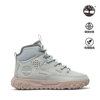 Timberland 男款淺灰色GreenStride TM Motion 6磨砂革中筒健行鞋|A62XVEA2