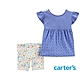 【Carter's】荷葉袖碎花2件組套裝(6M-24M) product thumbnail 1