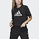 Adidas Marimekko GF T HR2994 女 短袖 上衣 短版 T恤 亞洲版 休閒 寬鬆 棉質 黑 product thumbnail 1