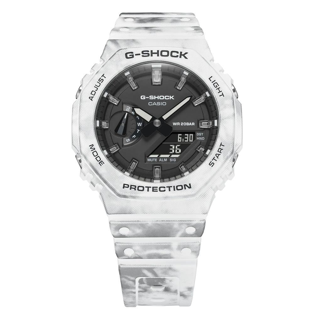 CASIO卡西歐八角冰凍森林G-SHOCK雙顯錶(GAE-2100GC-7A) | G-SHOCK