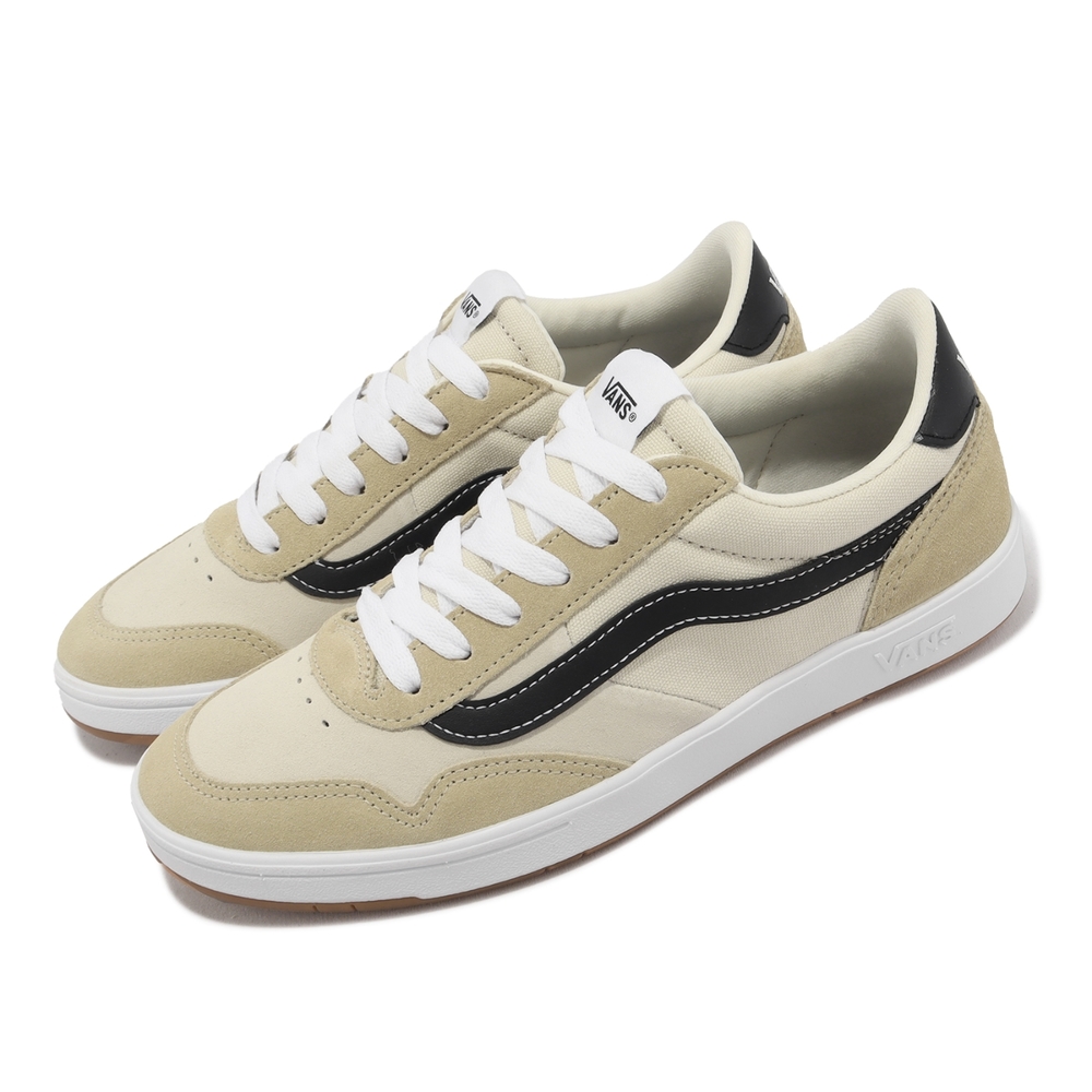 Vans 休閒鞋 Cruze Too CC 男鞋 女鞋 米白 黑 麂皮 帆布 拼接 復古 低筒 VN0A5KR5ZJ9