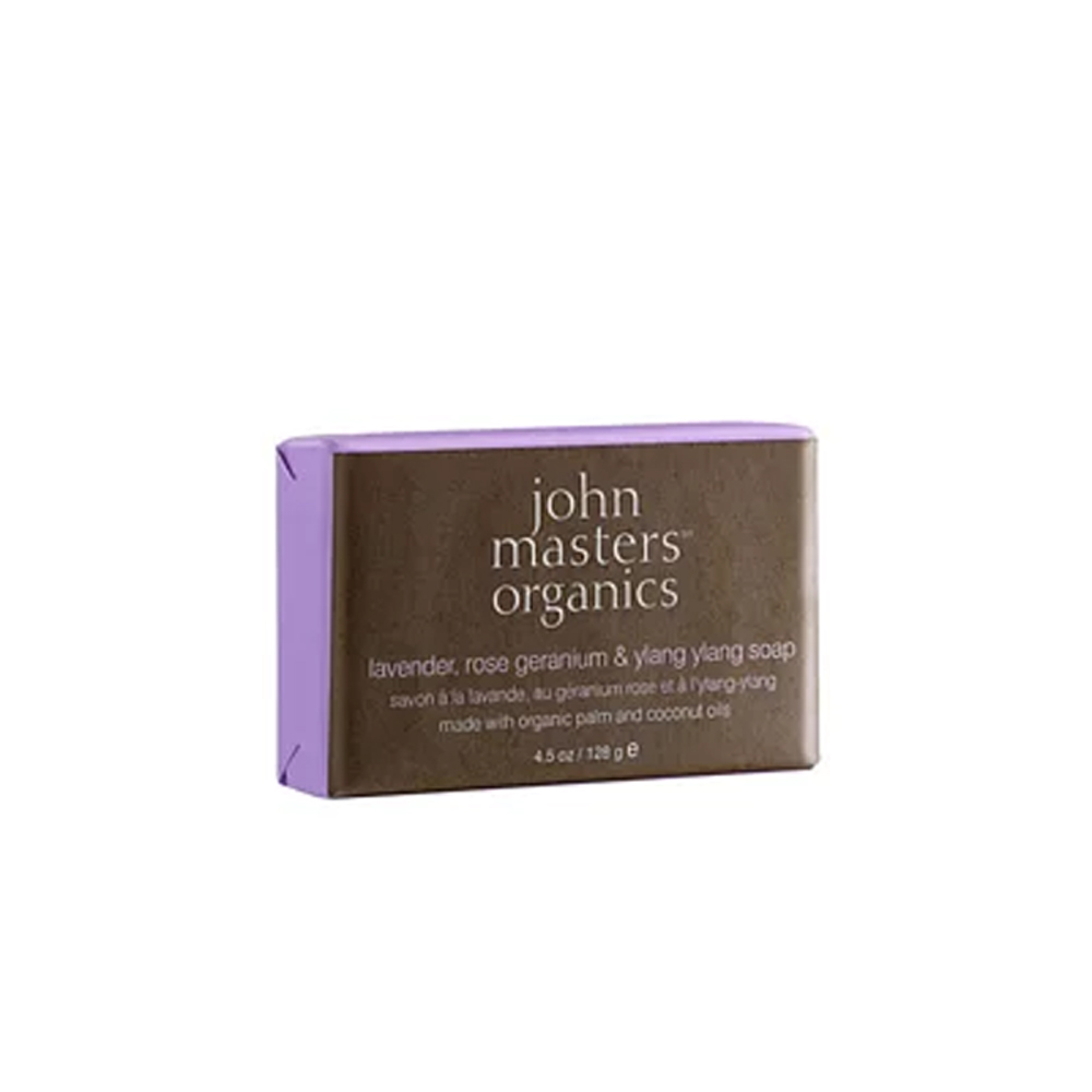 John masters organics 薰衣草玫瑰天竺葵依蘭皂 128g