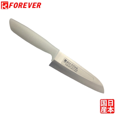 FOREVER 日本製造鋒愛華鑽石鈦合金刀-19CM(凹槽款)