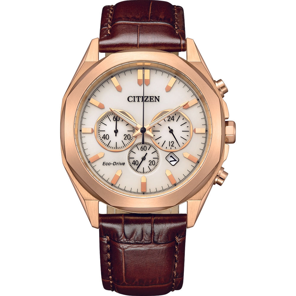 CITIZEN 星辰 Chronograph 光動能計時腕錶-41mm CA4593-15A