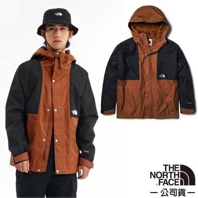 The North Face 男 M 78 RAIN TOP JACKET 戶外休閒防風防潑水外套.夾克.風衣_5JZJ-QHO 紅棕