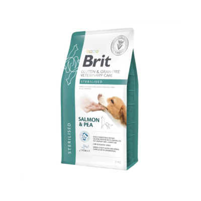 Brit咘莉-犬用處方系列乾糧(無毅無麩質)-結紮配方-鮭魚 400g(172247) x 2入組(購買第二件贈送寵物零食x1包)