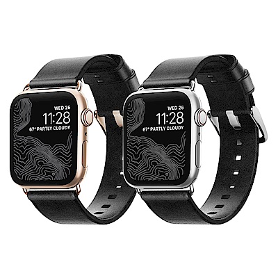 美國NOMADxHORWEEN皮革 Apple Watch 38/40mm錶帶-摩登款