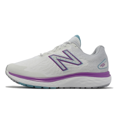 New Balance 680系列 女慢跑鞋-白-W680WN7-D