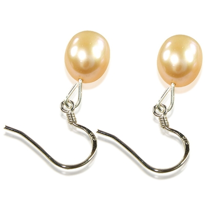 【小樂珠寶】100%輕柔唯美-頂級天然珍珠耳環