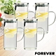 日本FOREVER 耐熱玻璃水壺 1L(手柄圓型款) 4入套組 product thumbnail 1