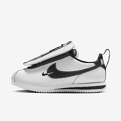 nike wmns cortez [fj7870-101] 女 休閒鞋 經典 復古 紀念款 阿甘鞋 拉鍊 陰陽 白黑