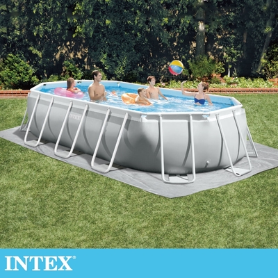 INTEX 船型框架速搭大型游泳池(附濾水泵)503x274x122cm(13365L)適用6歲+ (26795EH)