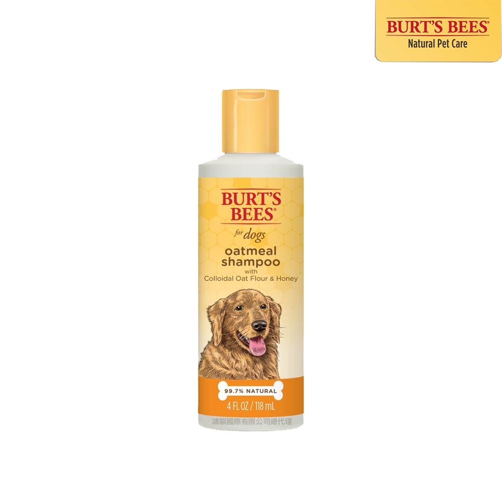 Burts Bees小蜜蜂爺爺 天然肌蜜系列 犬用蜂蜜燕麥沐浴露 4oz(118ml) X 1入