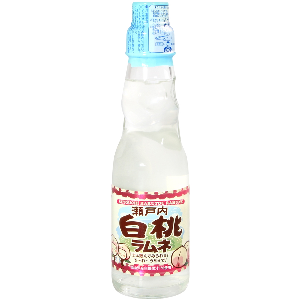 齋藤飲料 瀨戶內彈珠汽水-白桃風味(200ml)