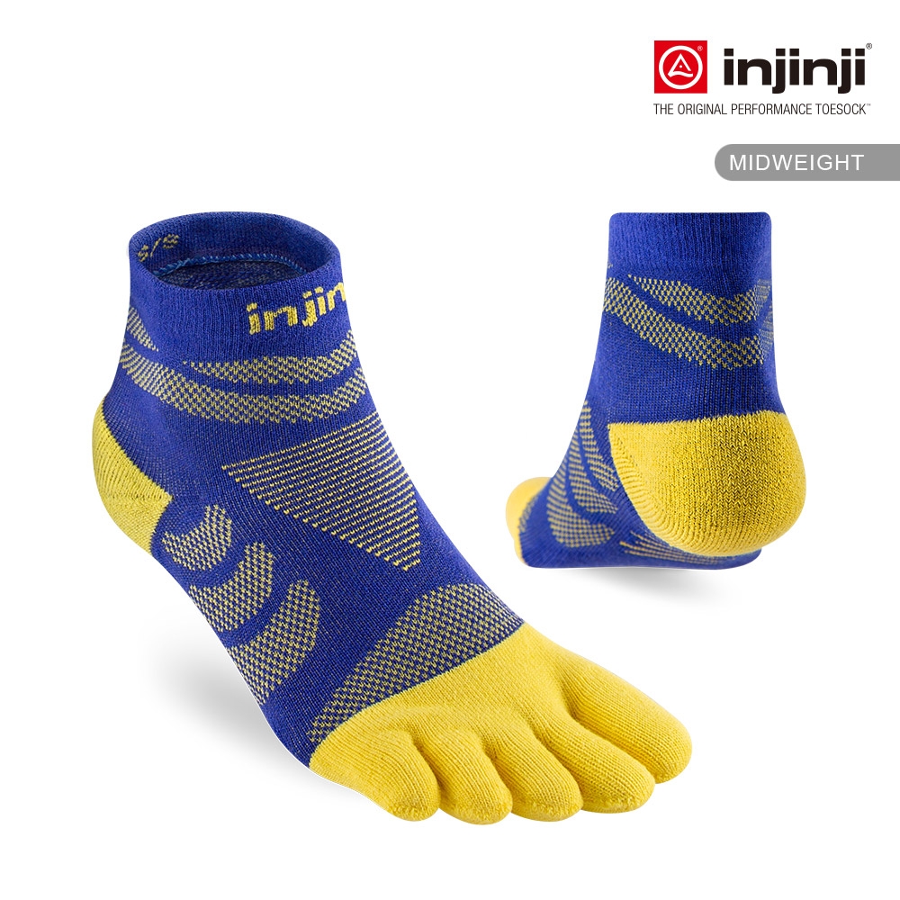 【injinji】女 Ultra Run終極系列五趾短襪 (帝國藍) - NAA69 | 五趾襪 運動襪 跑襪 馬拉松襪 五指襪