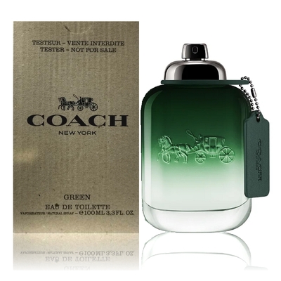 Coach Green 時尚都會男性淡香水 100ml Tester 包裝 (原廠公司貨)