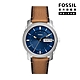 FOSSIL Machine 簡約日期顯示經典手錶 棕色皮革錶帶 42MM FS5920 product thumbnail 1