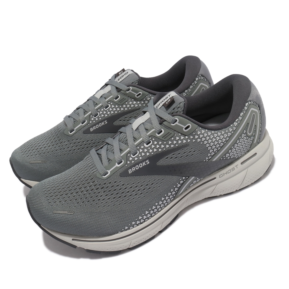 Brooks 慢跑鞋 Ghost 14 4E 超寬楦 男鞋 緩震 輕量 路跑 運動休閒 灰 淺褐 1103694E067