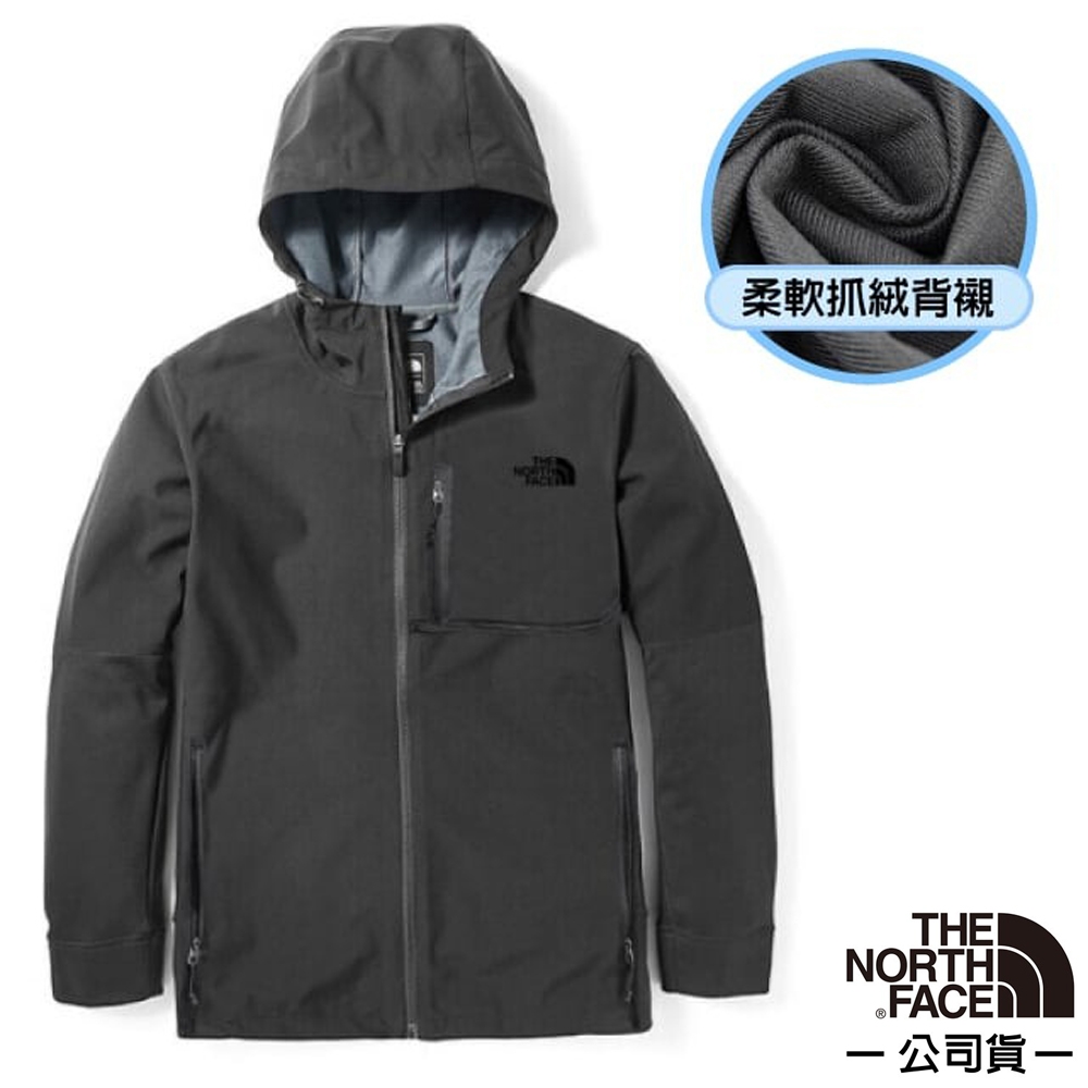 【The North Face】男 防風舒適保暖運動連帽外套.夾克_5JZA-DYZ 灰色