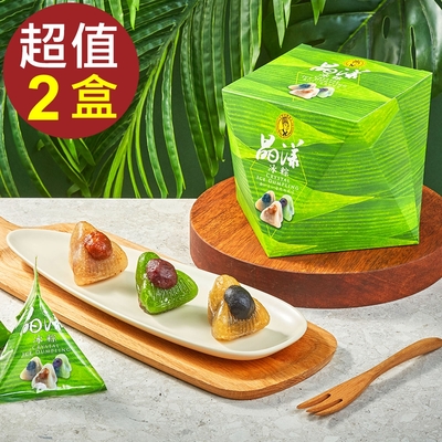 超比食品 甜點夢工廠-晶漾冰粽6入禮盒X2盒(60g/入)