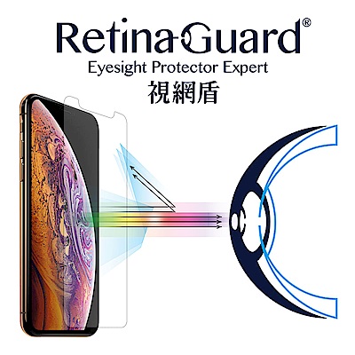 RetinaGuard視網盾 iPhone Xs Max 防藍光鋼化玻璃保護貼