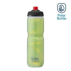 【Polar Bottle】24oz 雙層保冷噴射水壺Jersey Knit 螢光色 Highlighter