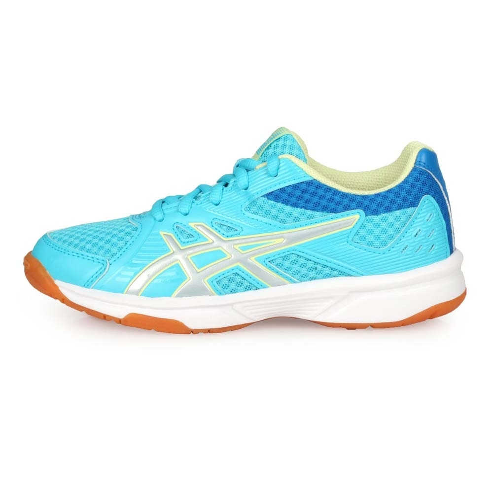 ASICS 大童排羽球鞋 UPCOURT 3 GS 水藍銀淺黃