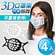 TheLife樂生活 3D立體柔軟舒適防悶口罩架-4入(顏色隨機) product thumbnail 2