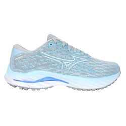 MIZUNO WAVE INSPIRE 20 SW 女慢跑鞋-4E-訓練 寬楦 J1GD244625 灰藍白