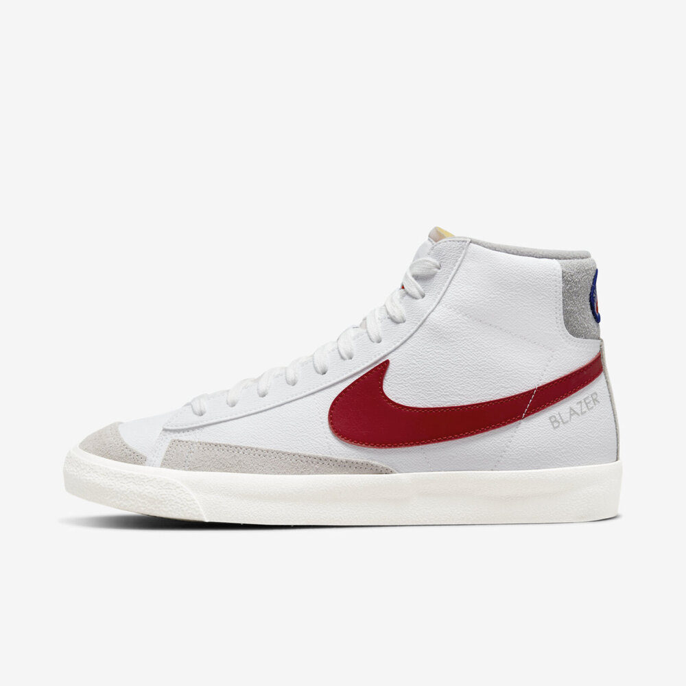 Nike Blazer Mid 77 [DH7694-100] 男 休閒鞋 經典 復古 中筒 簡約 舒適 穿搭 白紅