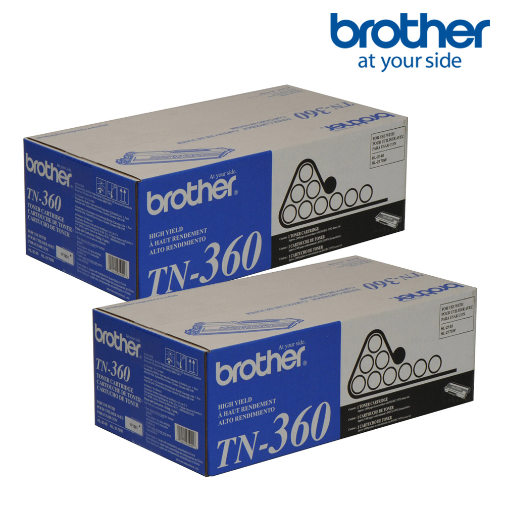 ★2入超值組★Brother TN-360 原廠高容量碳粉匣