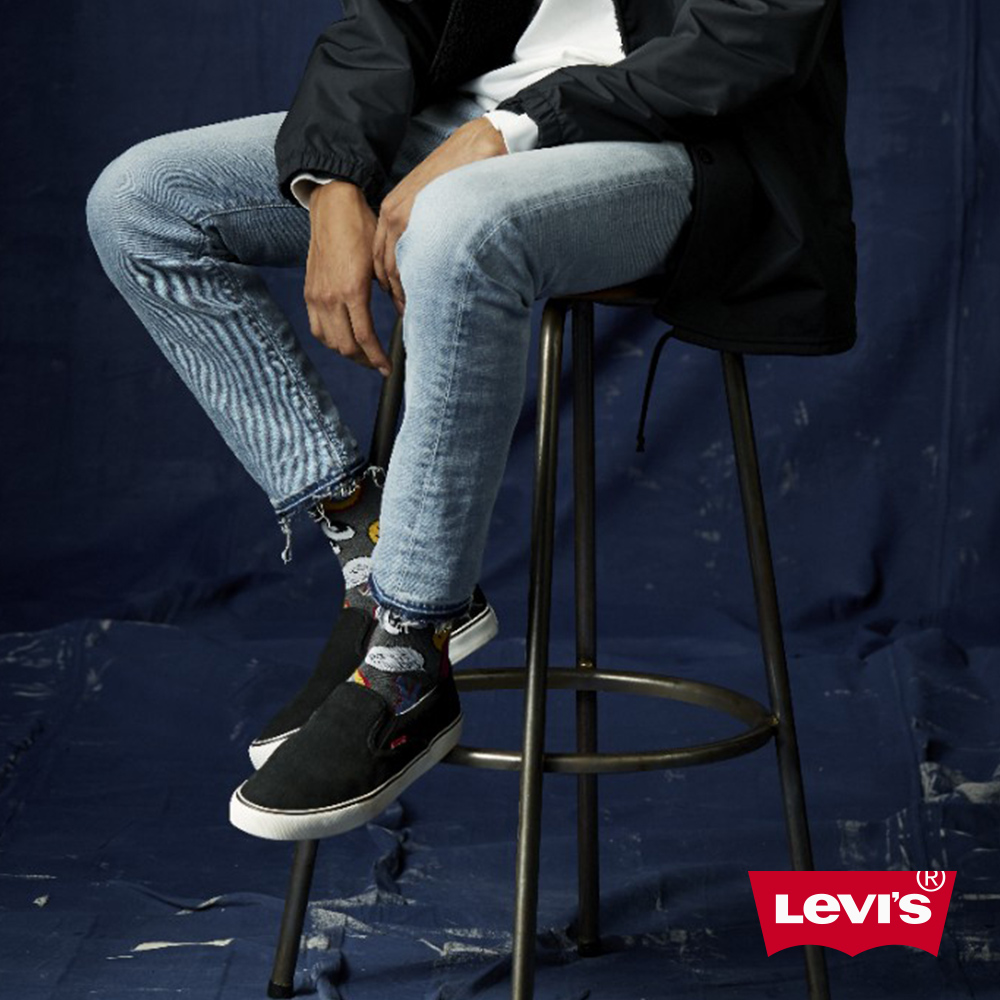 Levis 男款 510緊身窄管牛仔長褲 不對稱側縫線 褲腳不收邊