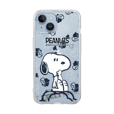 故宮xPEANUTS聯名 正版史努比 iPhone 14 6.1吋 古典美學空壓手機殼(翠玉白菜)