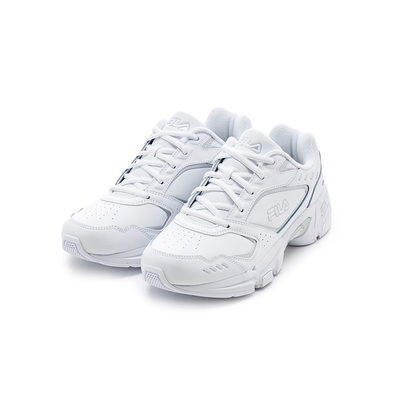 FILA MEMORY DECIMUS 女復古慢跑鞋-白/銀 5-J531Y-101