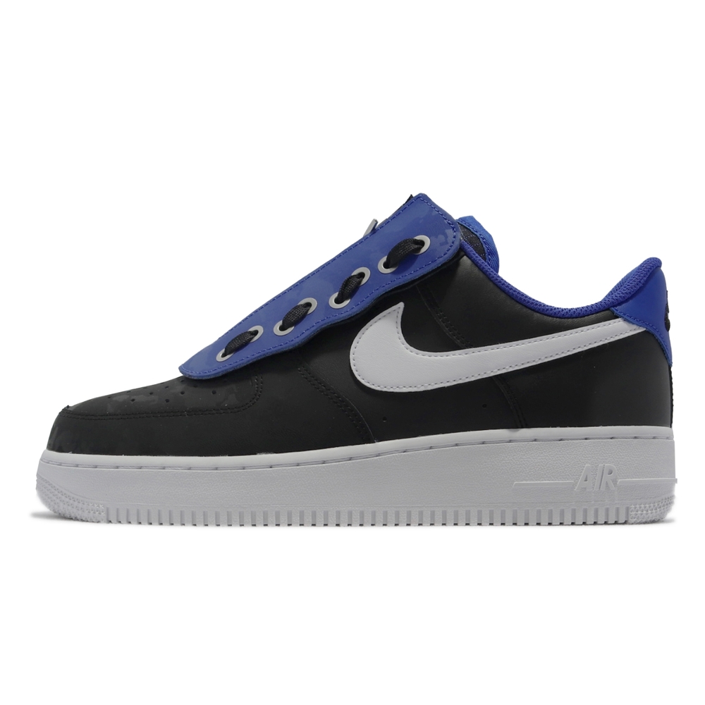 Nike 休閒鞋Air Force 1 07 Shroud 男鞋拉鍊皮革黑藍DC8875001 | 休閒