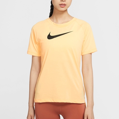 NIKE 上衣 女款 短袖上衣 運動 AS W NK BRTHE TAILWIND TOP GX 黃 CZ8521-884