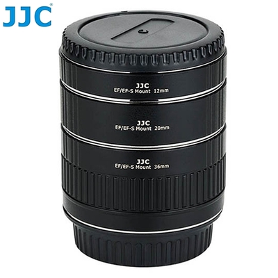 JJC佳能Canon副廠自動對焦近攝接寫環AET-CS(II)自動對焦近攝環(12mm+20mm+36mm;可TTL測光)適EOS相機/EF-S和EF鏡頭轉接環